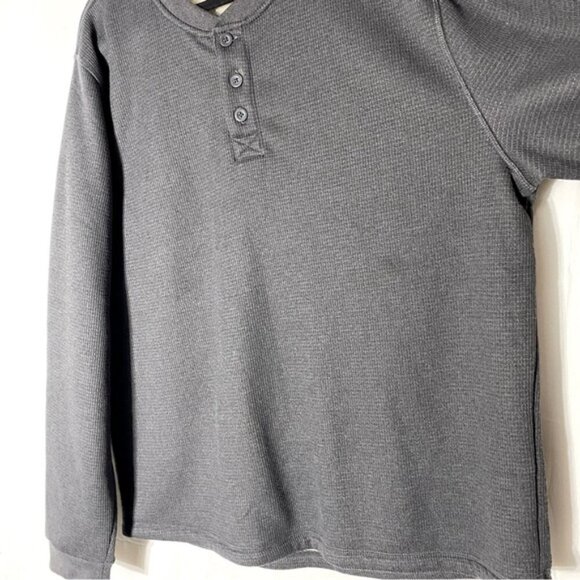 B.C. Clothing Grey Waffle Fleece Lined Pullover Sweatshirt XXL - Picture 11 of 14